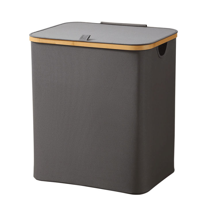 Dirty laundry basket, household storage basket, foldable laundry basket, bamboo fabric, high-value storage basket for clothes