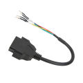 Diagnostic Extension Pigtail Cord, Stable Performance High Reliability OBD2 Female Connector Cable for Car. 