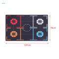 Basketball Training Mat Shock Absorbing Teaching Prop Basketball Footwork Mat for 107cmx76cmx0.3cm. 