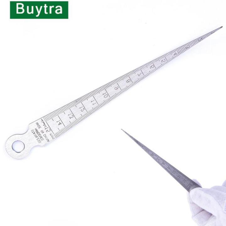 CHILDWEET Stainless Steel Gap Measuring Ruler Taper Gauge