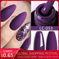 LILYCUTE Pink Purple Color Gel Nail Polish Spring Summer Semi Permanent For Manicure Soak Off Nail Art Gel Varnish.