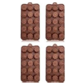 Silicone Chocolate Mould and Chocolate Wrapper (Flower Mould + Wrapper). 