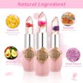 1pcs/ 6pcs emaymei Transparent Jelly Change Lipstick Waterproof Crystal Jelly Lipstick with Flower Inside | 3.8gm 6 Shades Available. 