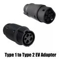 EVSE EV Adaptor 32A J1772 Type 1 to Type 2 Plug EV Adapter, Electric Cars Vehicle Charger Charging Connector. 