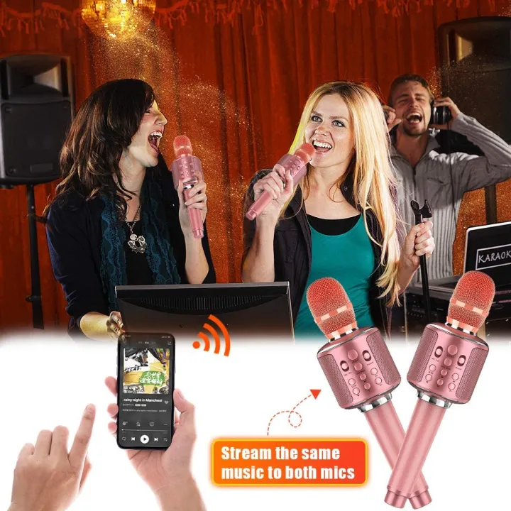 GOODAAA%202Pack%20Wireless%20Karaoke%20Microphone%203%20in%201%20Portable%20Bluetooth%20Karaoke%20Mic%20Speaker%20for%20Phone%20Home%20Party%20-%20Image%205