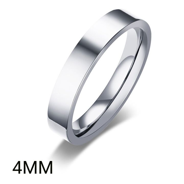 2mm%204mm%206mm%208mm%20Stainless%20Steel%20Wedding%20Ring%20for%20Women%20Flat%20Finger%20Rings%20Fashion%20Bijoux%20Femme%20Engagement%20Jewelry%20-%20Image%202