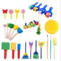 44Pcs Kids Painting Sponge Kids Early Learning Sponge Painting Kit Child Paint Sets 30 Pieces Sponge Drawing Shapes Paint BrusheBasketball. 