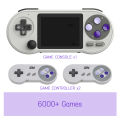 SF2000 Portable Handheld Game Console 3 Inch IPS Retro Video Game Player Built-in 6000 Games For SFC FC GBA Kid Gift AV Output.