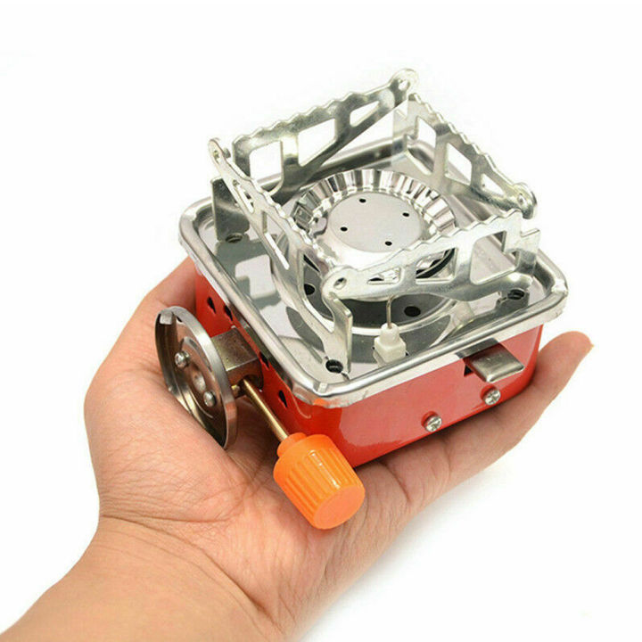 Portable Mini Small Outdoor Stove Compact Camping Hiking Fishing Gas Cooker Lightweight Outdoor Camping Stove