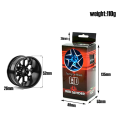 4Pcs 1/10 On-Road Drift Car 52MM Aluminum Alloy Metal Wheel Hub 1.9Inch Climb Car Wheel Rim for HSP Tamiya HPI Replacement Accessories Black. 