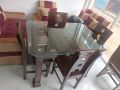 Malaysian Processing Wood Dining Table Set - Smooth finishing.