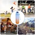 900ML Sports Water Bottle with Time Marker Leak-proof Cup Motivational Portable Water bottle for Outdoor Sport Fitness BPA FreeBasketball.