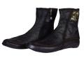 Azad Cow Leather Zipper Snap Button Socks for Men & Woman Socks Best Use In Winter And Cold Weather Foot Warmer (100% Premium Quality Leather) LS102.