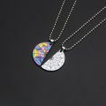 2pcs TV Show Wednesday Addams Enid Necklace Ophelia Hall Window Room Thing Hand Pendant Necklace for Women Men Jewelry Accessory. 