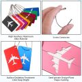 1Pcs Aluminium Alloy Travel Luggage Tags Baggage Name Tags Suitcase Address Label Business Card Holder Metal ID Tag for Luggage Baggage Identifier. 