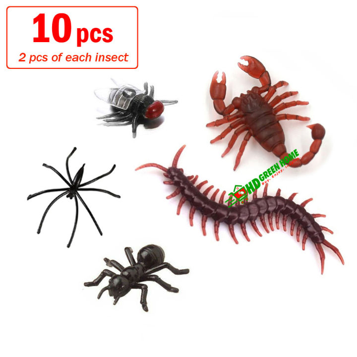 10%20pcs%20x%20Mixed%20Simulation%20Insect%20Toy%20Plastic%20Ant%20Centipede%20scorpion%20Fly%20Spider%20Prank%20Funny%20Toys%20-%20Image%203