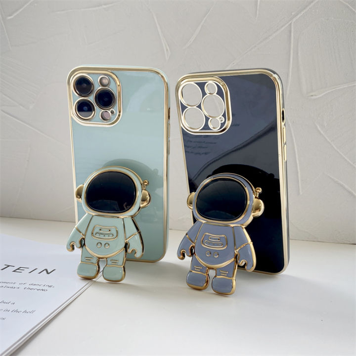 FELMYST%20Astronaut%20Case%20For%20OPPO%20Realme%206%203D%20NASA%20POP%20Folding%20Stand%20Holder%20Mobile%20Phone%20Casing%20Girl%20Boy%20Luxury%20Plating%20Square%20Soft%20Shockproof%20Cover%20Accessories%20-%20Image%206