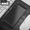Phone case Samsung Galaxy A05S Carbon Fiber Soft TPU Silicone Anti-fingerprint Shockproof Business Protection Back Cover Samsung Galaxy A05S case.