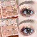 9 Color Pearlescent Matte Eyeshadow Pallete/Waterproof Metallic Diamond Shiny Shimmer Eyeshadow/Eye Makeup Cosmetic. 