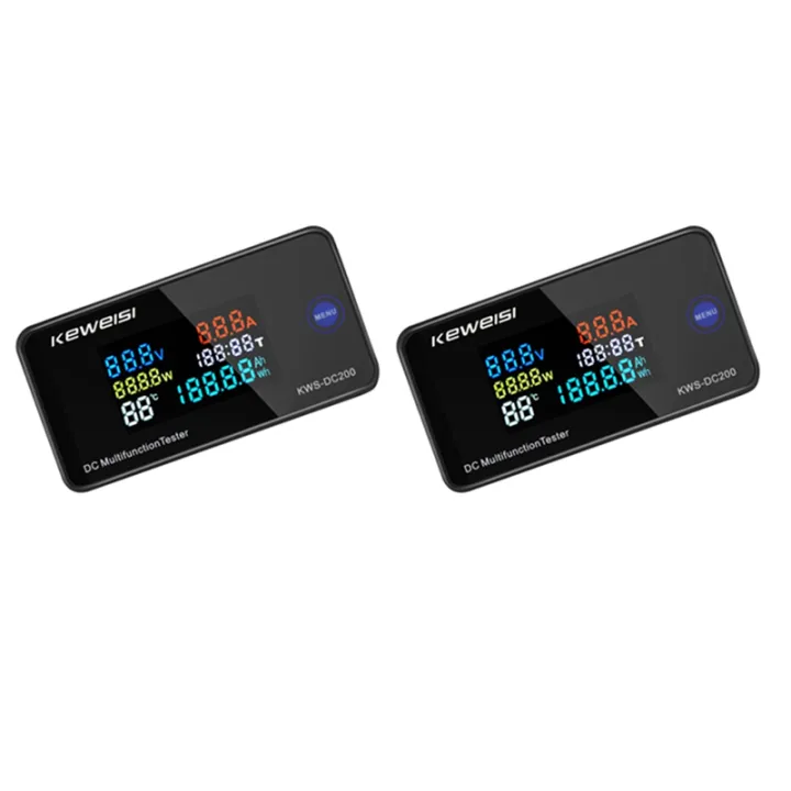 3X KEWEISI DC 0-200V Voltmeter Ammeter KWS Power Energy Meter LED ...