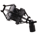 Load Mic Microphone Shock Mount Clip Holder Stand Radio Black. 