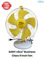 9 inchi  Business Class Soundless High Speed Sony niico Fan(One Year Warranty)-Yellow Color. 