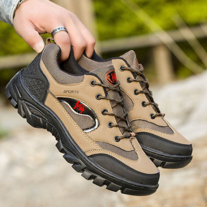 Hiking Shoes Men's Four Seasons Work Wear-Resistant Work Shoes