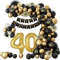 Happy 40th Birthday 40 40th Birthday Party Decorations 40 Years Old Birthday Man Birthday Table Runner Banner Door Curtain Decor. 