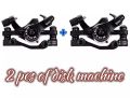 Bicycle mechanical Disk brake cycling cycle Disk brake ( 2 pis) front,& rear calipers. 