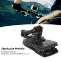 Action Camera Backpack Clip, Quick Release Buckle Camera Backpack Fixing Clamp 360 Degrees Rotating for Skiing. 