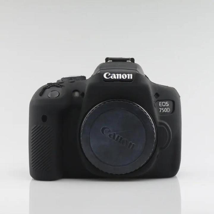 For%20Canon%20EOS%20750D%20Silicone%20Armor%20Skin%20Case%20Body%20Cover%20Protector%20DSLR%20Camera%20Bag%20Rebel%20T6i%20-%20Image%204