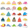 50 hats, graffiti, personality, cross-border cartoons, cute, children's goo cards, DIY phone cases, suitcase stickers, waterproof. 