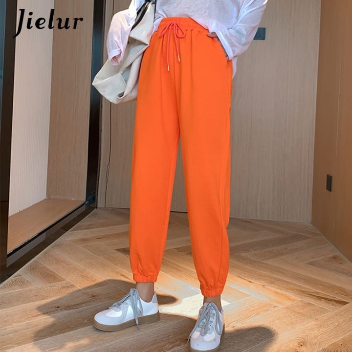 Jielur%20Candy%20Color%20Orange%20Pink%20Gray%20Sports%20Pants%20Female%20Street%20Leisure%20BF%20Harem%20Pants%20S-XL%20Autumn%20Women%20Sweatpants%20BQ%20-%20Image%204