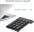 Portable Bluetooth Mini Numeric Keypad Wireless Numeric Keyboard For Laptop, Tablets, Surface Pro, Windows, Smartphones and More. 