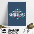 Sometimes You Win Or Learn - Motivational Wall Canvas Wall Decoration Wall Painting - WB2984 - Urban Sticker - Minimalistic Sophistication.