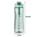 Marked pot drinking utensils with time leak outdoor sports water bottle large capacity plastic 800ml water drinking cup transparent anti.