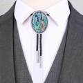 Cowgirl Bolo Tie Western Cowboy Necktie for Men Oval for Wedding Anniversary.