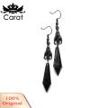 Carat Dangle Earrings Drop-resistant Long Pendant Hook Earrings. 