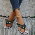 Non-Slip Thick-Soled Wedges Sandals for Women, Flip-Flops, Beach Shoes, Summer Slippers, New, 2024.