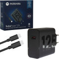 Motorola TurboPower 125W GaN Charger with 6.5A USB-C to USB-C Cable. 