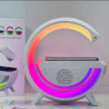 LED Wireless Charging Table Lamp Bluetooth Speaker Intelligent Atmosphere RGB Light Bluetooth Speaker With Wireless Charging BT 2301. 