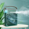 Air Cooler Fan 3 in 1 Mini Portable Fan Humidifier with 4 Colors LED Light Air Cooler 600ml Water Tank Air Cooling FanThis is NOT a rechargeable fan. 