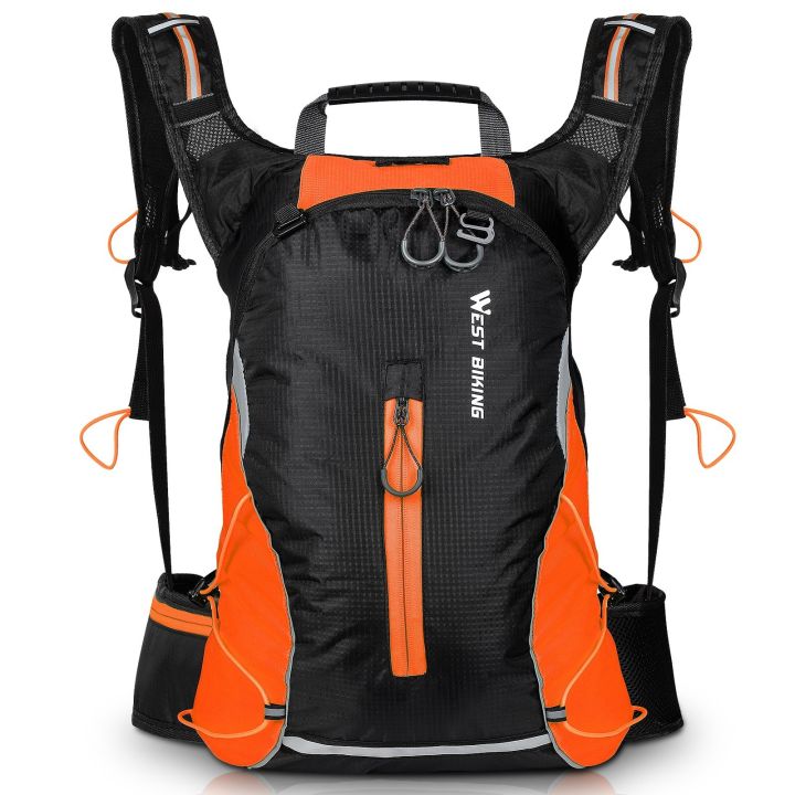 West BIKING cycling backpack travel equipment - orange