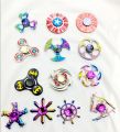 Metal Fidget Spinner Stress Reducer Toy - Golden. 