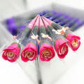 Soap Soap Rose Fragrant 3-colours Single Artificial Flower Gradient Mother's Day Bouquet for Home Decor Gift for Her Celebration Accessory Romantic Gesture Wedding Decoration.