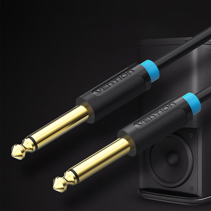 VENTION%206.5mm%20Audio%20Cable%20Male%20to%20Male%20Audio%20Cable%20HiFi%20Gold-plated%20for%20Guitar/Amplifier/%20Microphone%2010m%20(Black)%20-%20Image%205