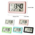 Electronic Digital Clock Temperature Humidity Alarm Clock Nordic Style Simple Portable Mini Light Thin Table Clocks For Bedroom. 