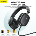 Awei AT6 Wireless Stereo Overhead Headphone-Black. 