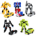 Mini Transformation Cars Kid Classic Robot Car Toys Action & Toy Figures Plastic Deformation Boys Gifts for Children. 