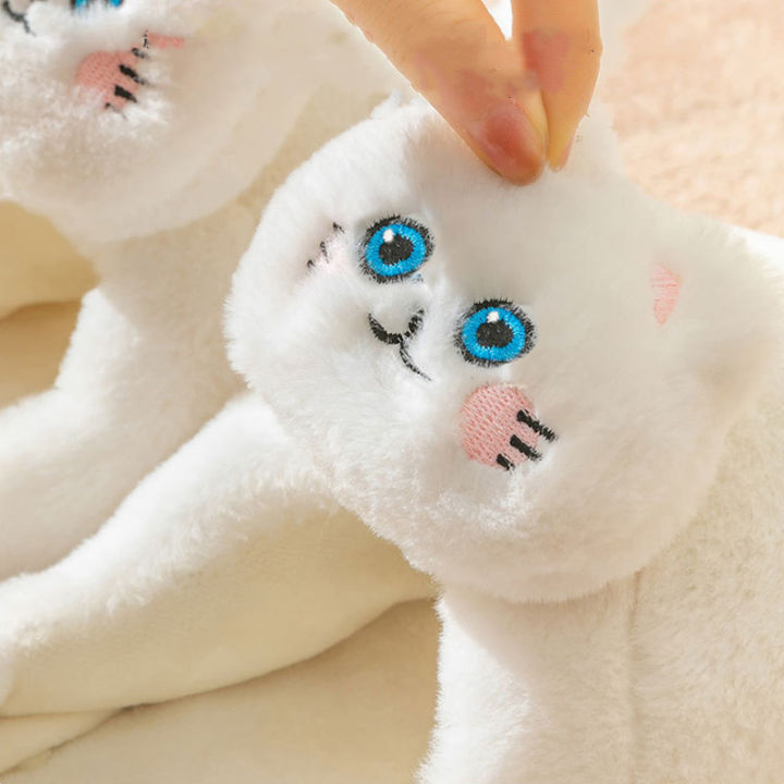 Cat%20Slippers%20Women%20Home%20Furry%20Slippers%20Winter%20Warm%20Slippers%20Indoor%20Floor%20Kawaii%20Floor%20Shoes%20Cat%20Funny%20Gift%20Couple%20Plush%20Slippers%20-%20Image%202